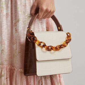 JW PEI vegan leather top handle bag